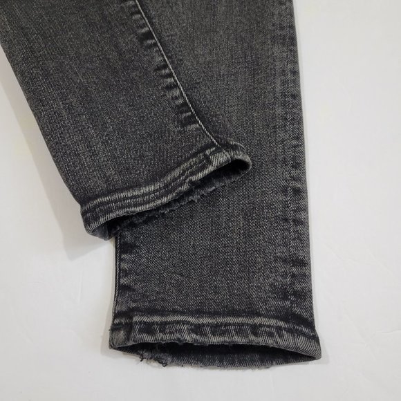 AgoldE Sophie High Rise Skinny Distressed Jean in Silence, Dark Grey - Picture 9 of 13
